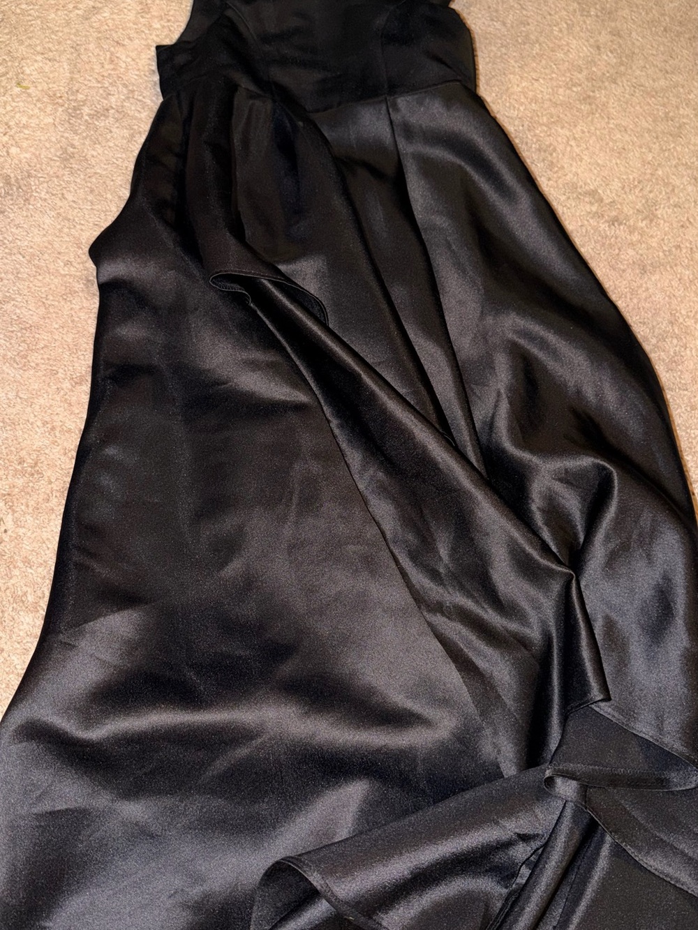 JJs House Black Satin Formal Girls Dress